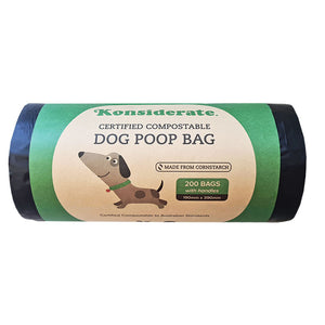 Certified Compostable Black Dog Waste Handle Bag (2000 bags/ctn)